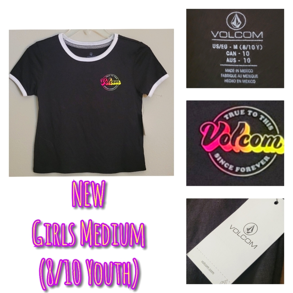 Volcom Black Short Sleeve Tee